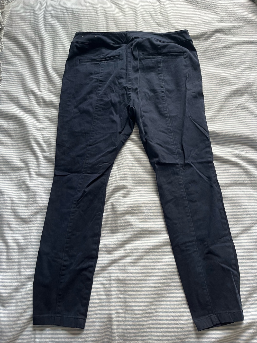 LOFT Modern Skinny Ankle Pants in Navy - Picture 4 of 4